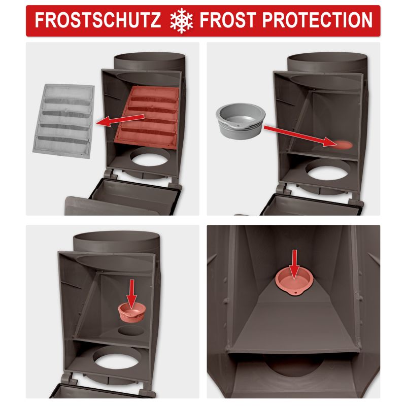 Regen-Filter T 50 Kupfer-Braun, Regenfilter, REGENSAMMLER REGENWASSER SAMMLER FÜLLAUTOMAT FALLROHRFILTER REGEN, Laubabscheider