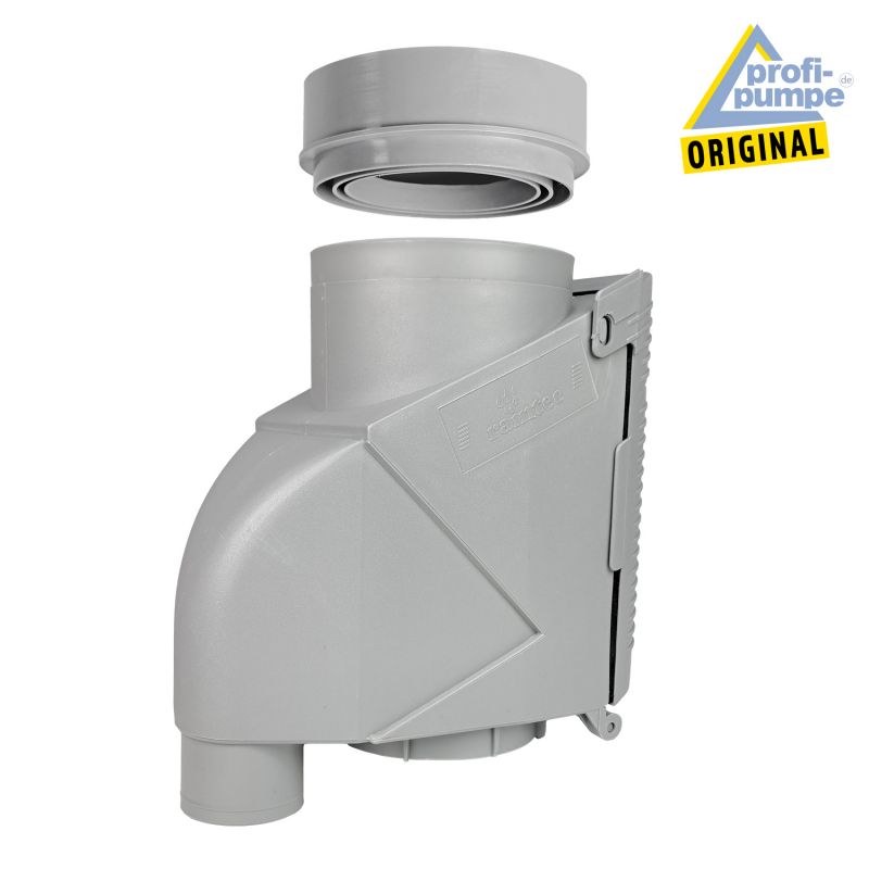 Regen-Filter T 50 grau Regen-Filter T 50 grau, Regenfilter, REGENSAMMLER REGENWASSER SAMMLER FÜLLAUTOMAT FALLROHRFILTER REGEN, Laubabscheider