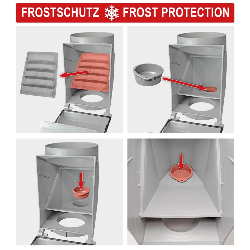 Regen-Filter T50 Frostschutz-Kappe Regen-Filter T 50 Kupfer-Braun, Regenfilter, REGENSAMMLER REGENWASSER SAMMLER FÜLLAUTOMAT FALLROHRFILTER REGEN, Laubabscheider