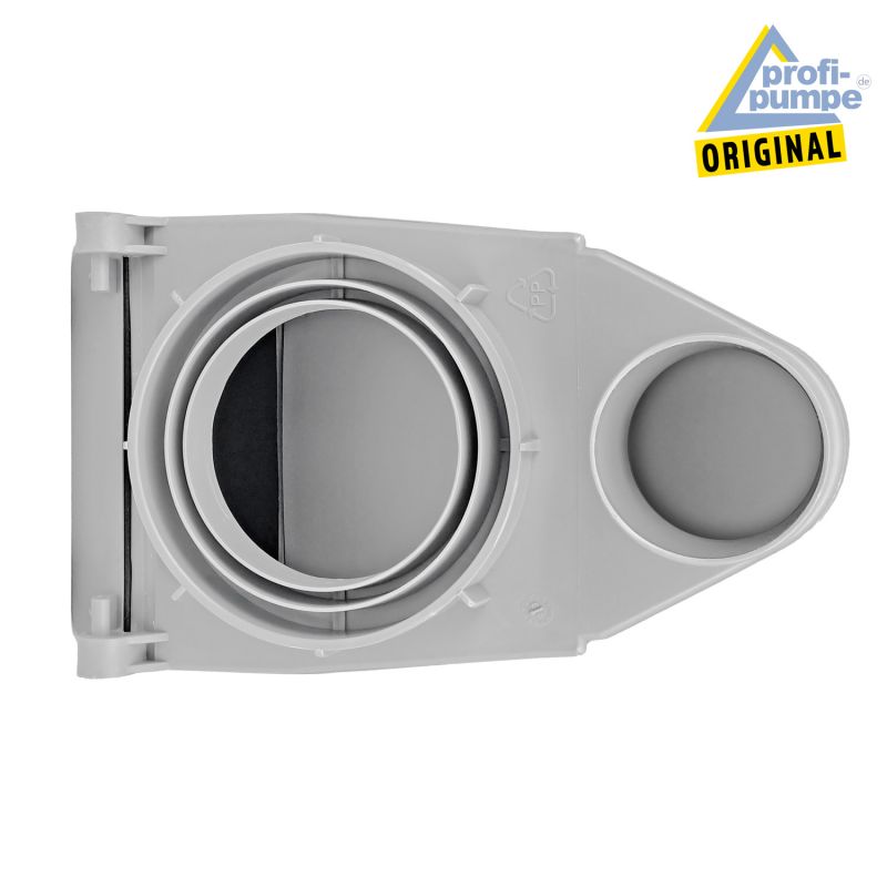 Regen-Filter T 50 grau Regen-Filter T 50 grau, Regenfilter, REGENSAMMLER REGENWASSER SAMMLER FÜLLAUTOMAT FALLROHRFILTER REGEN, Laubabscheider