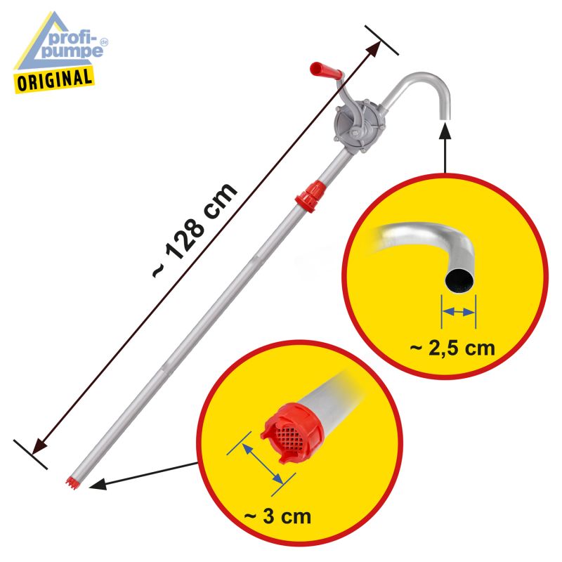 Manuelle Hand-Kurbelpumpe S70, Fass-Pumpe für Diesel/Öl