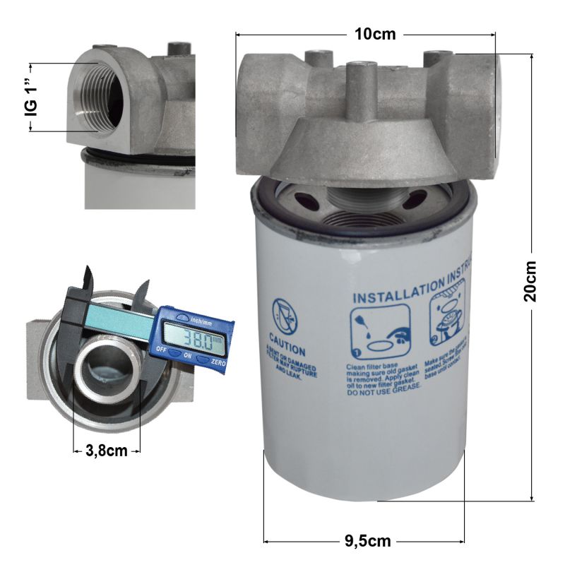 Dieselpumpe Diesel-Star 160-1-4 - 12V Pumpe mit Vorfilter und 2