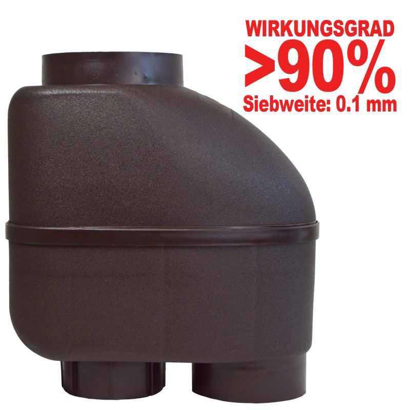 Fallrohrfilter Z100 braun Fallrohr-Filter Z 100 Kupfer-Braun, Regenfilter, Regensammler, Laubabscheider