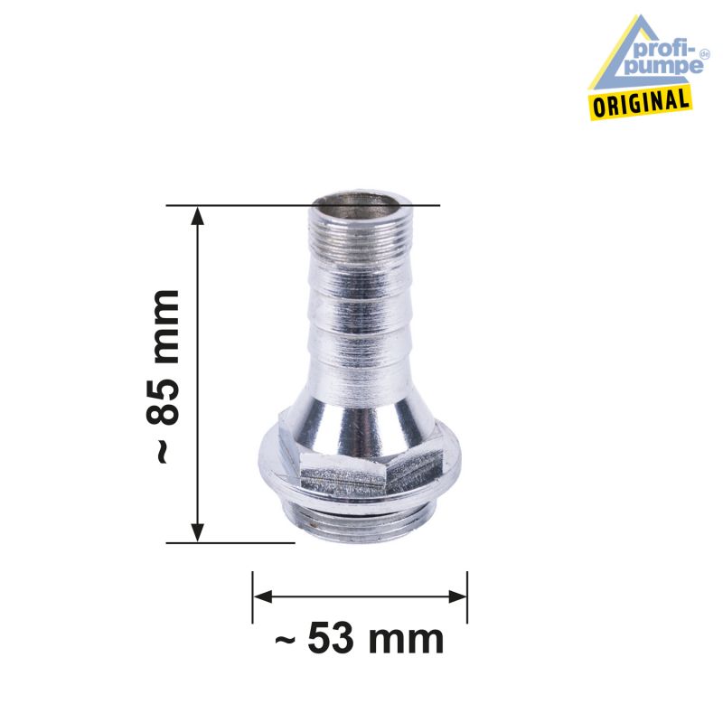 Grauguss Adapter AG AG 1 ¼“ (1,25 Zoll) für 25 mm Schlauch (Innendurchmesser )