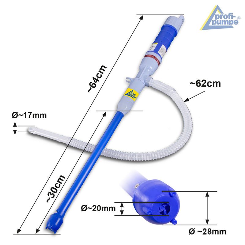 Handpumpe 1 Fasspumpe für Diesel, Wasser, Benzin.