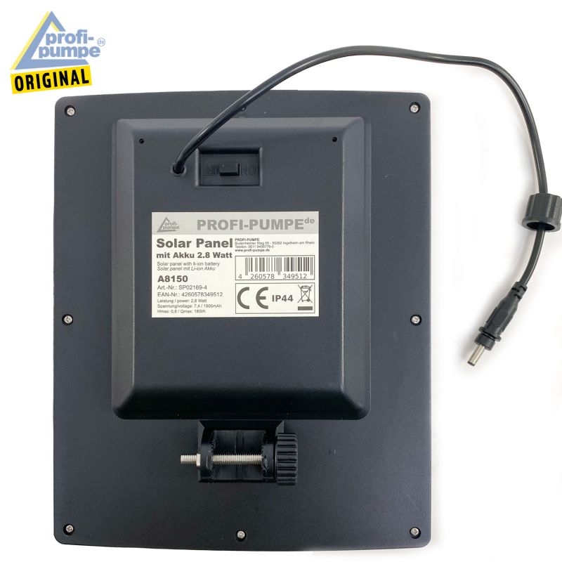 Solar Panel mit Akku 9V 2.8 Watt