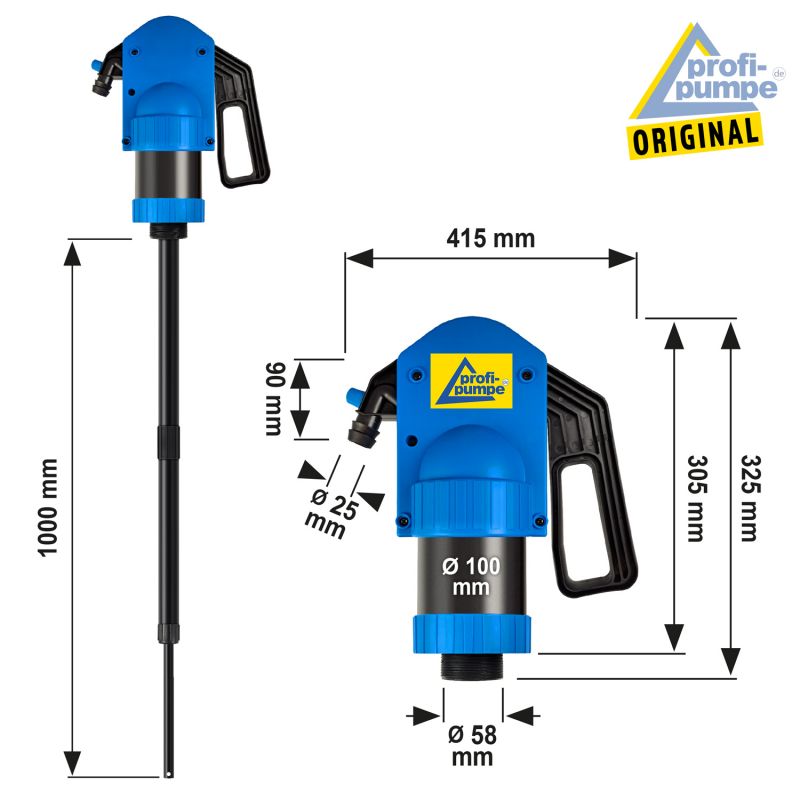 Eurom Zubehör Transfer pump manual Benzinpumpe Handpumpe Fasspumpe