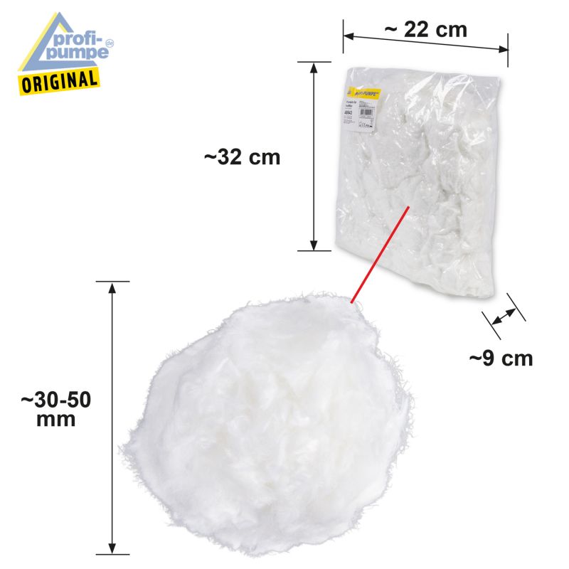 Filterbälle Abmessungen