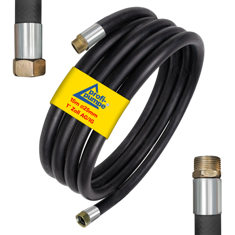 Diesel Gummi-Schlauch-Set 2.1 Innendurchmesser 25mm mit 1" Zoll AG-, 1" Zoll IG-Schlauchtüllen Diesel Gummi-Schlauch-Set 2.1 Innendurchmesser 25mm mit 1" Zoll AG-, 1" Zoll IG-Schlauchtüllen