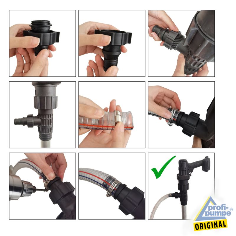 Akku Fasspumpe 450 Set - Montage 