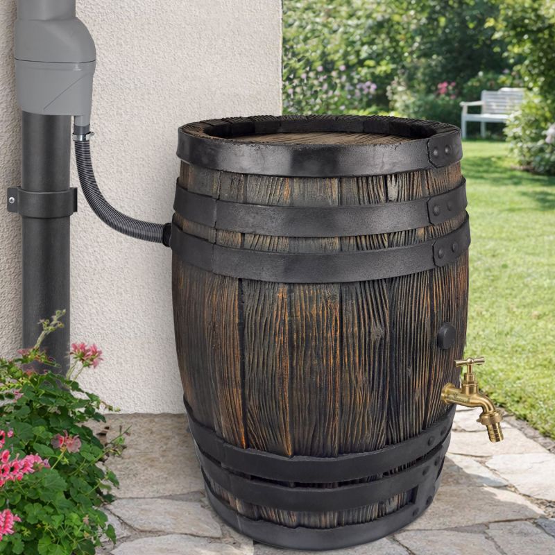Fallrohrfilter T33 zink-grau Anwendungsbeispiel