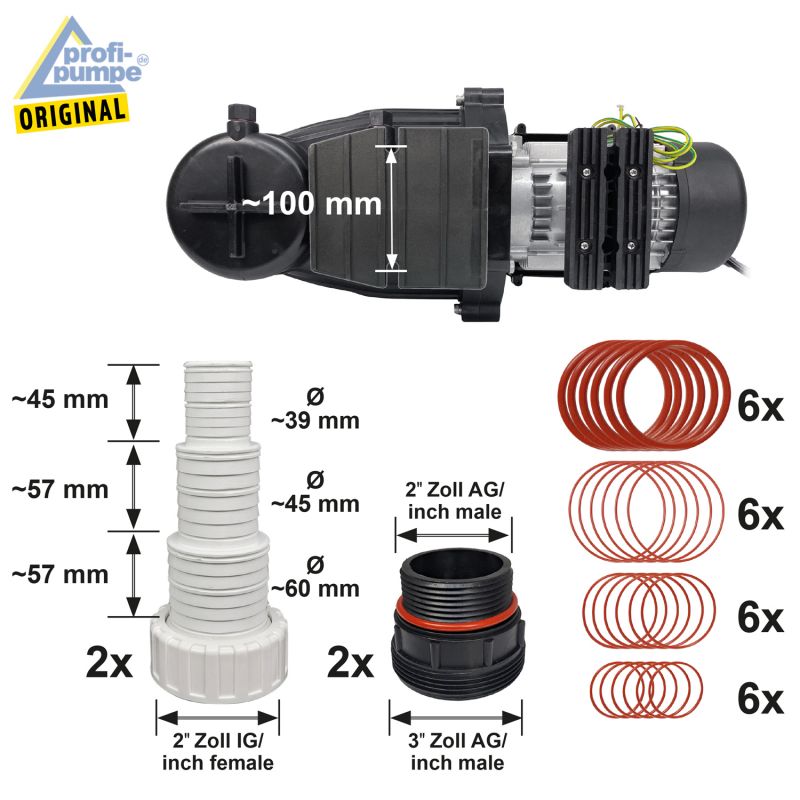 Schwimmbadpumpe INVERTER-POOL-STAR 751-01 - Abmessungen Schwimmbadpumpe INVERTER-POOL-STAR 751-01 - Abmessungen