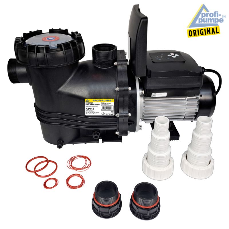 Schwimmbadpumpe INVERTER-POOL-STAR 1501-01 - Lieferumfang Schwimmbadpumpe INVERTER-POOL-STAR 1501-01 - Lieferumfang