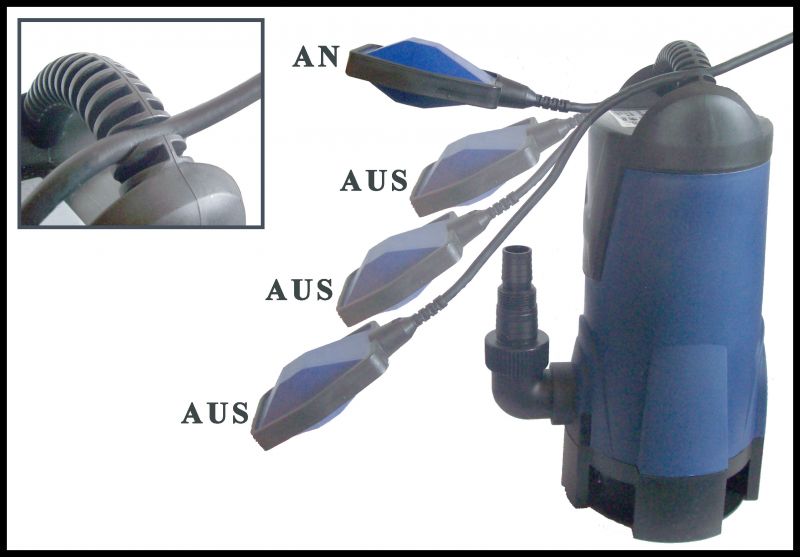 Schwimmerschalter 230V 10A IP68 mit 10m Kabel Trockenlaufschutz