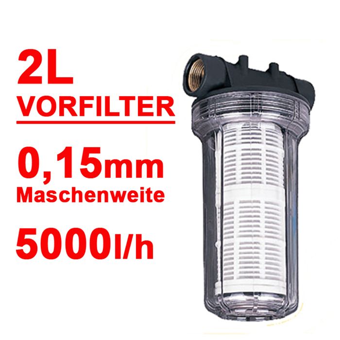 WASSER VORFILTER 2 Liter