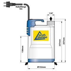 Tauchdruckpumpen DRAIN-TOP-2-370 Flachsauger