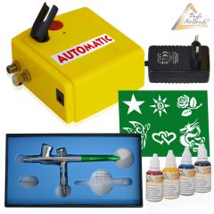 Profi-AirBrush Set Carry I und Fancy Tattoo Airbrush Set