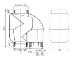 Fallrohr-Filter Z100 braun