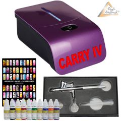 Profi-AirBrush Carry IV-TC violett NAIL Set 