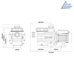 Schwimmbadpumpe POOL-STAR 3000W-380V-1
