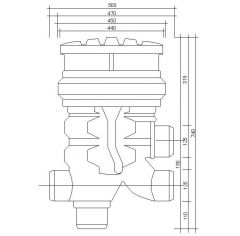 Erdeinbau-Filter E500 mit 0,5mm Sieb