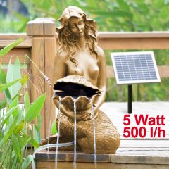 B-Ware Teichpumpen-Set Solar MEERJUNGFRAU mit Muschel 