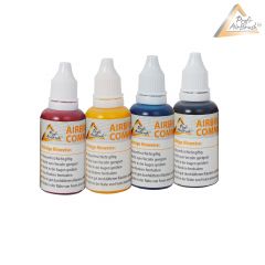 Profi-AirBrush Carry III Color II mit 4 Farben Set