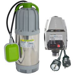 Tauchpumpe REGEN-STAR SUPER 800-3 Saugschlitzen, mit Schwimmerschalter, 10m Kabel mit BRIO®