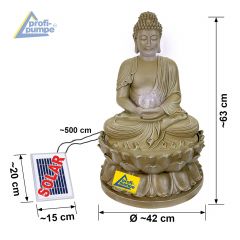 BUDDHA-ETERNITY mit LiIon-Akku & LED-Licht 