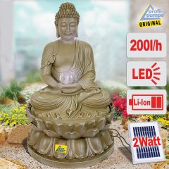 BUDDHA-ETERNITY mit Li-Ion-Akku & LED-Licht 