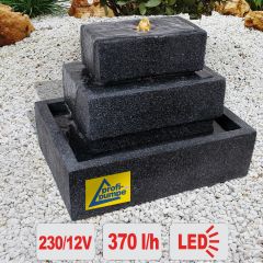 230V - Gartenbrunnen & Wasserspiel BASALT-KASKADE 230V - Gartenbrunnen & Wasserspiel BASALT-KASKADE