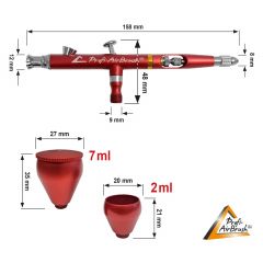 Airbrush Double Action Gravity-RedLine 1035 
D 0.2/0.3/0.5