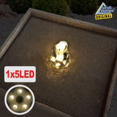 230V - Gartenbrunnen BASALT-MODERNA-2 mit LED-Licht