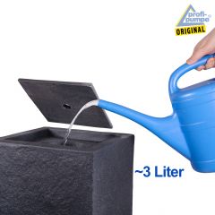 230V - Gartenbrunnen BASALT-MODERNA-2 mit LED-Licht