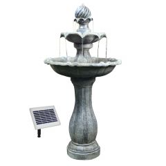 Solar - Brunnen KLASSIK-GARTEN-3-1 mit LiIon-Akku & LED-Licht