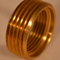 Übergangsstück Messing 1 AG auf 3/4 IG zoll , Breite 25mm