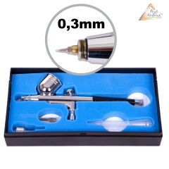 Airbrushpistole Profi-AirBrush Gravity Double-Action-Gun 130 D 0,3