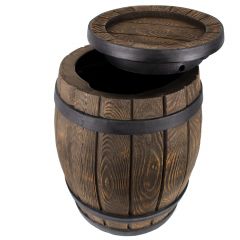 Regentonne Eichenfass 50L mit Messing-Wasserhahn 3/4 Zoll