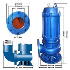 Bau-Tauchpumpe BAU-STAR 7500-4