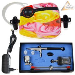 Profi-Airbrush Set Carry II Rosa - ideal für Einsteiger!