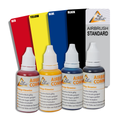 Profi-AirBrush Carry I Color II mit 4 Farben Set