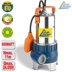 GÜDE Profi Schmutzwasser-Tauchpumpe PRO 1100 A inkl. C-Kupplung