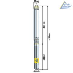  2,5-Brunnenpumpe BRUNNEN-STAR 550-5 mit AC-3 verkabelt