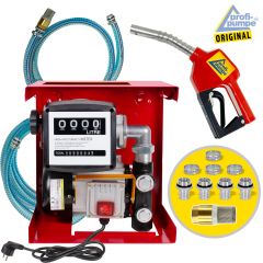 B-Ware Diesel EXELENZ-2 Pumpe mit Zähler, hochwertiger Saug- und Druckschlauch-Garnitur, Automatik-Zapfpistole und Zubehör