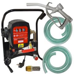 Diesel Power 600-4 Pumpe mit Zähler, Saug- und Druckschlauch, Zapf-Pistole und Zubehör