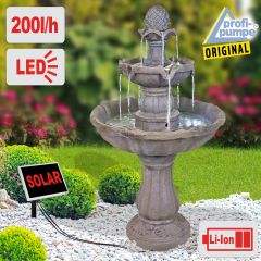 B-Ware Solar - Brunnen ASIA-GARTEN-2 mit LiIon-Akku & LED Licht(Neu)