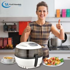 B-Ware Heißluft-Multifritteuse ECO AIR-PROFI SOUP DC-1400W, weiß