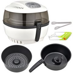 B-Ware Heißluft-Multifritteuse ECO AIR-PROFI SOUP DC-1400W, weiß