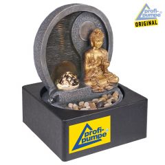 230V - Zimmerbrunnen FENG-SHUI-BUDDHA mit LED-Licht 