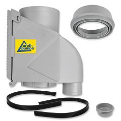 Fallrohrfilter raintec T50 Zink-Grau